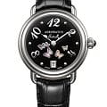 Aerowatch Aerowatch 44960 AA03  44960 AA03 кварцевые женские часы черный циферблат, браслет кожаный — вид спереди